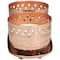 7oz. Tropical Breeze Scented Candles in Cut Out Copper Bowls and Tray